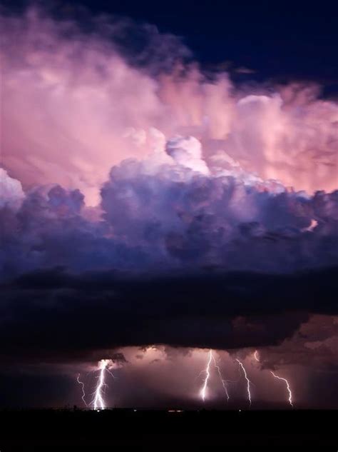Purple Thunderstorm Clouds Nature Photography Nature