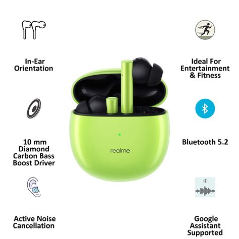 Buy Realme Buds Air 2 Rma2003 In Ear Active Noise Cancellation Truly