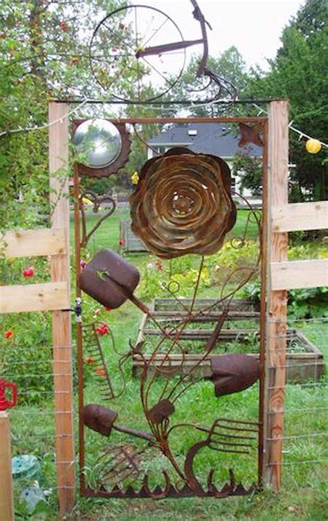 Cool 70 Creative And Inspiring Garden Art From Junk Design Ideas For