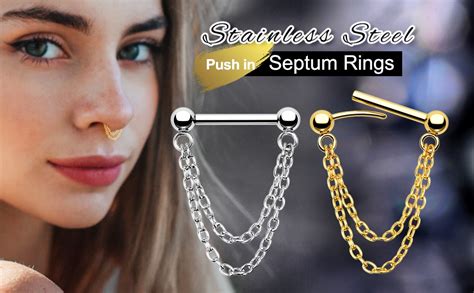 Amazon Com Cm Crareesi Mania G Septum Rings L Surgical Steel