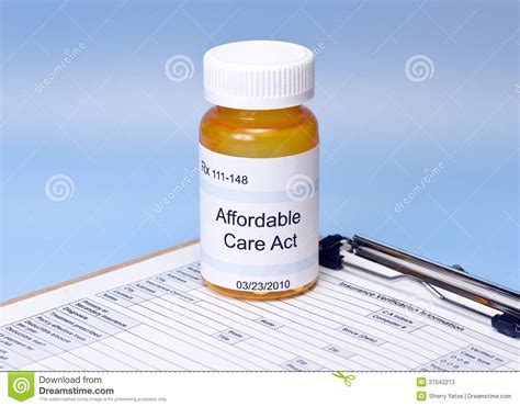 Both involved a tripartite financial structure. Affordable Care Act Insurance Stock Image - Image of medicine, prescription: 37042213