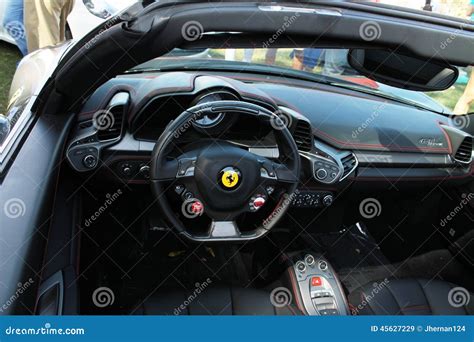 Modern Ferrari Interior Detail Editorial Stock Image Image Of