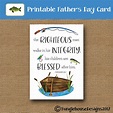 Printable Father's Day Card Christian Father Scripture