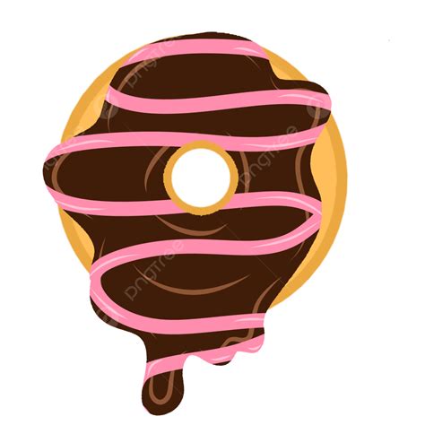 딸기 일러스트 잼을 곁들인 녹인 초콜릿 도넛 딸기 잼 도넛 녹은 것 Png 일러스트 및 Psd 이미지 무료 다운로드 Pngtree