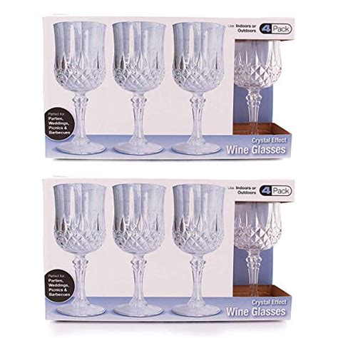 party bargains plastic wine glasses elegant hard plastic disposable wine glass ideal for
