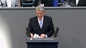 Joachim Gauck im Bundestag: Erste Rede als Bundespräsident nach der ...
