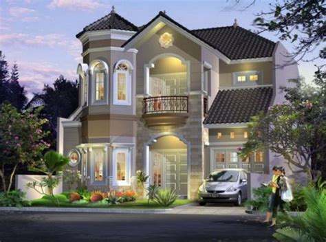 Desain klasik, lingkar warna, rumah eropa klasik, rumah mewah. 17 Model Rumah Klasik Modern 2 Lantai Mewah | RUMAH IMPIAN