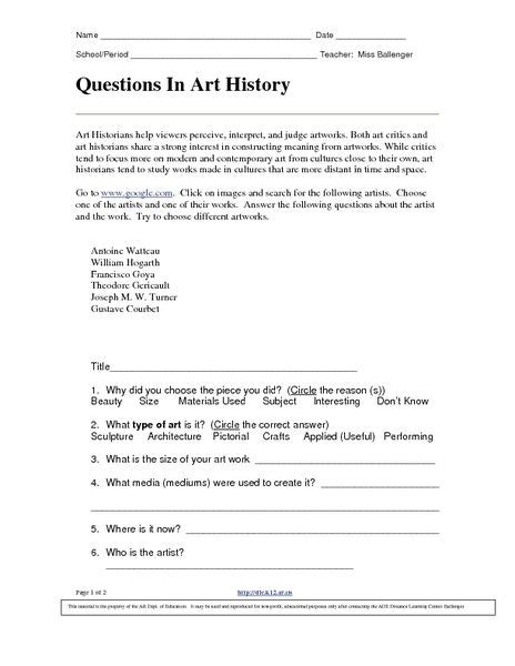 9th Grade History Worksheets