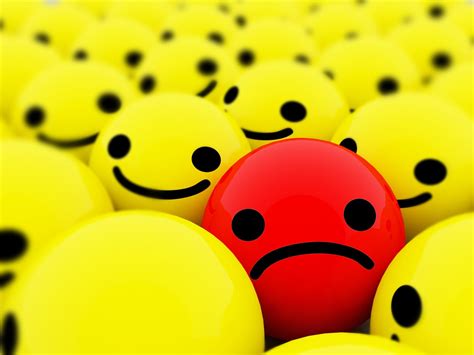 Yellow Smile And Red Sad Emoticon Illustration Sad Smiley Hd