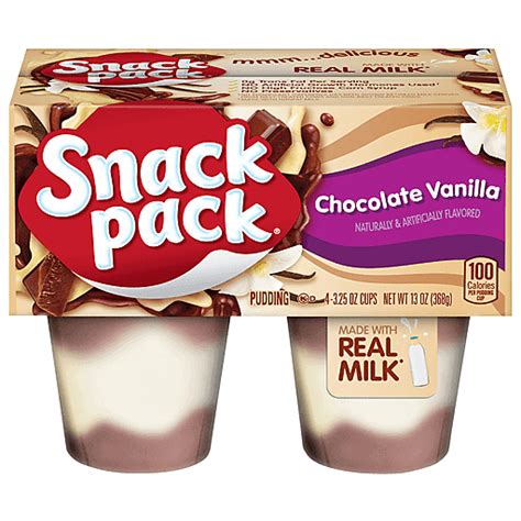 Snack Pack Pudding Chocolate Vanilla 4 Ea Jello And Pudding Market