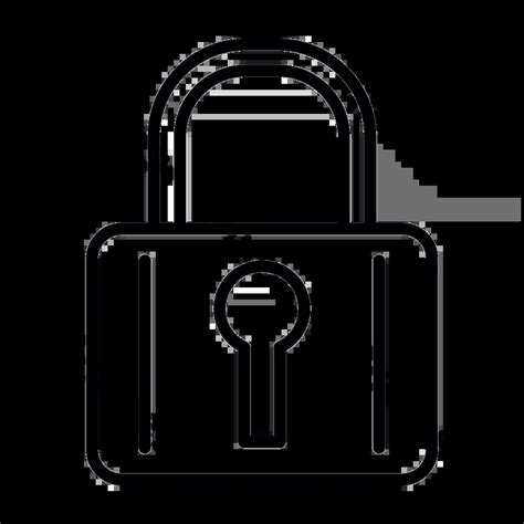 Lock Icon Vector Line Png Images Ai Free Download Pikbest
