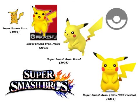 Pikachu Super Smash Bros Evolution By Delvallejoel On Deviantart
