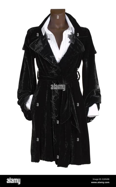 Black Velvet Dress Stock Photo Alamy