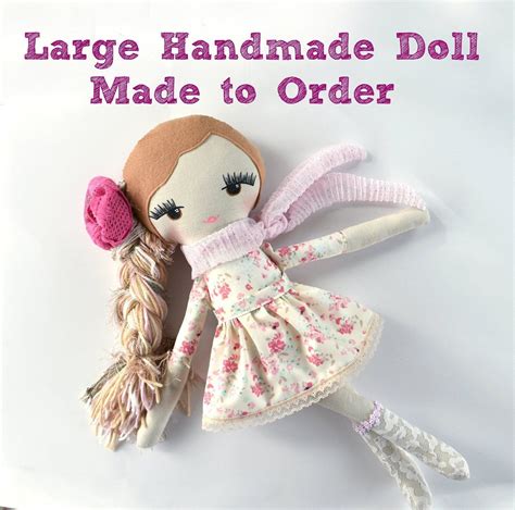 Personalized Handmade Cloth Dollhandmade Rag Dollgirls Etsy Dolls