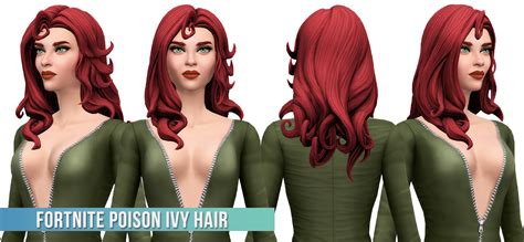 Fortnite Poison Ivy Hair Conversionedit At Busted Pixels Sims 4 Updates