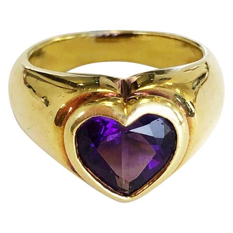 Estate Tiffany And Co Amethyst Heart Ring At 1stdibs Tiffany Heart