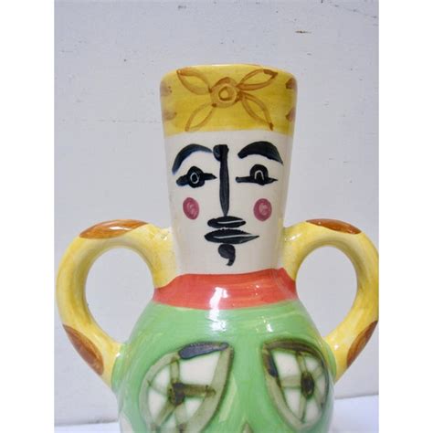 1960s Vintage Pablo Picasso By Padilla Cubist Ceramic Face Vase Signed Chairish
