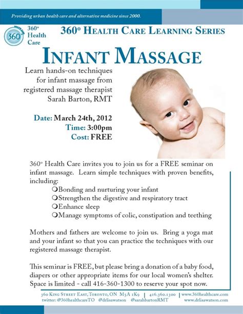 Infant Massage Seminar Dr Lisa Watson