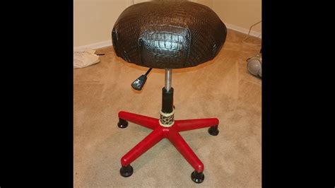 How to make your own iron throne from a lawn chair. DIY Drum Throne from Garage Sale Massage Chair - YouTube