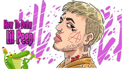 How To Draw Lil Peep Step By Step Tutorial Youtube