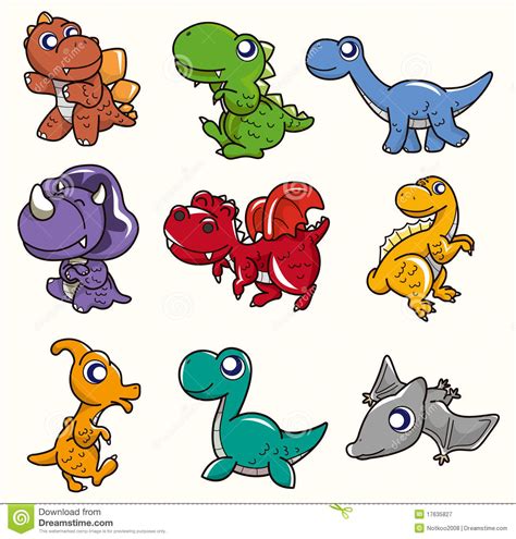 Cute dino cartoon drawing hand sketches. Cartoon dinosaur icon stock vector. Illustration of design ...