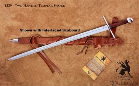 Two Handed Templar Sword Functional European Swords At