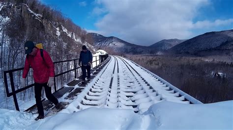 Frankenstein Trestle Crawford Notch Nh Winter Hike And Cookout
