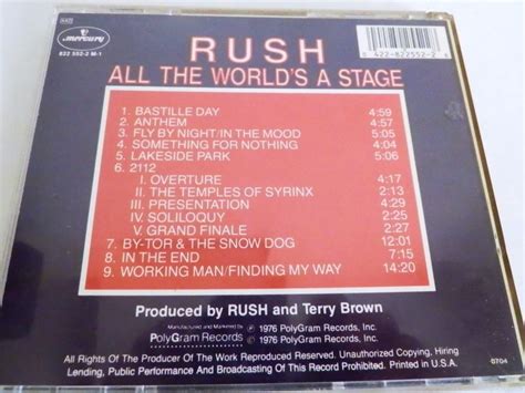 Rush All The Worlds A Stagecd