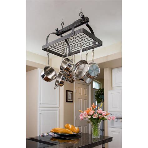 High to low date added: Enclume Premier Classic Rectangle Ceiling Pot Rack in ...