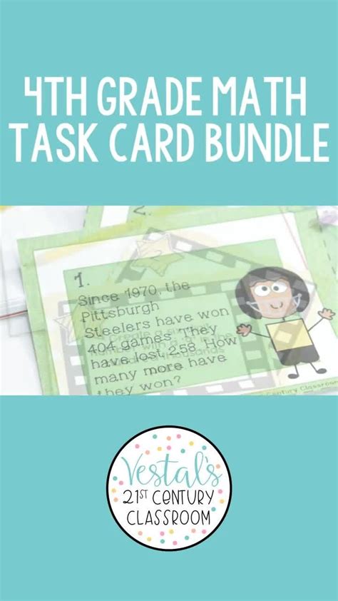 4th Grade Math Task Cards Bundle Va Math Sols Digital And Pdf Included