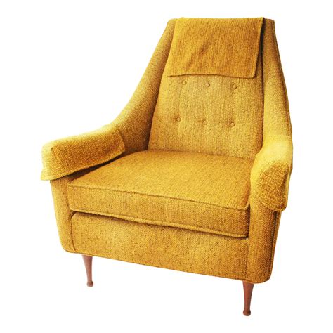 Mid Century Modern Upholstered Lounge Chair By Flexsteel Chairish