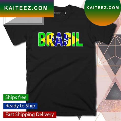 Brasil Flag Brazilian Soccer T Shirt Kaiteez