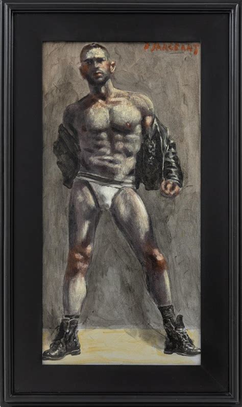 Mark Beard Bruce Sargeant 1898 1938 Man In Leather Jacket And Jockstrap For Sale At 1stdibs