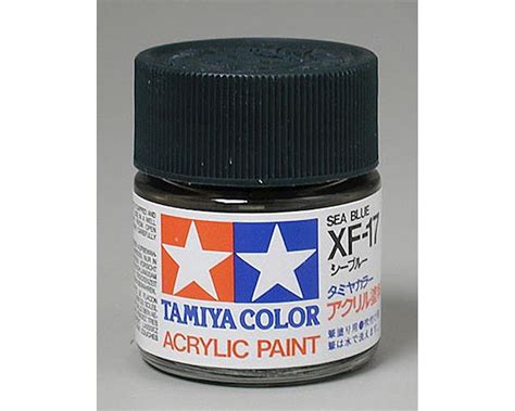 Tamiya Xf 17 Flat Sea Blue Acrylic Paint 23ml Tam81317 Hobbytown