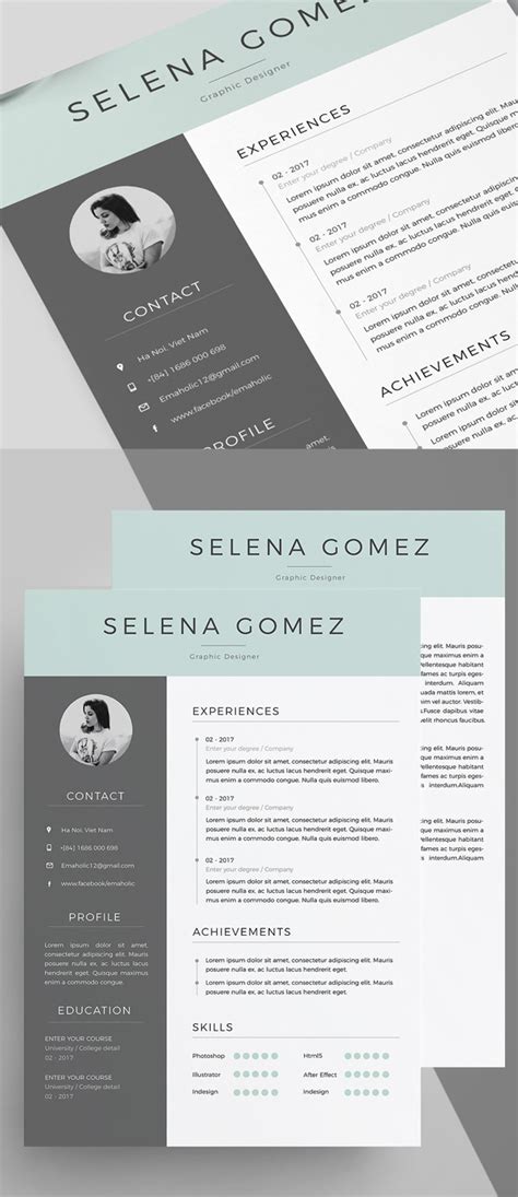 Using the best resume format can mean the difference between your resume getting the attention that leads to an interview or your resume getting ignored. 50 Best Resume Templates For 2018 | Design | Graphic Design Junction