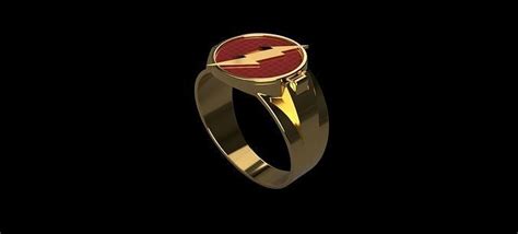 Flash Cw The Flash Ring 3d Model 3d Printable Cgtrader