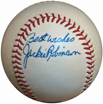 Jackie Robinson Baseball Signed Sgc Spectacular Single