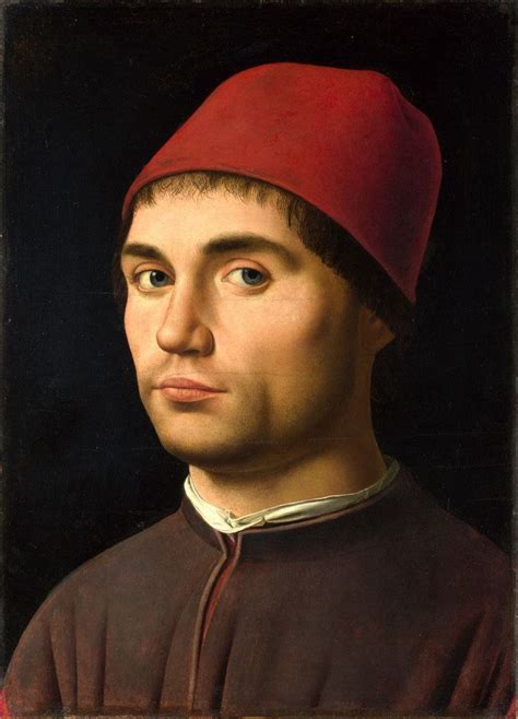 Antonello Da Messina Retrato De Un Hombre 1475 6 Óleo Sobre Tabla