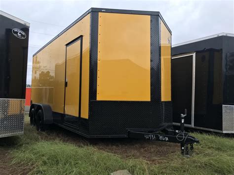 2023 Freedom Trailers 7x16ta Blackout V Nose 3500 Cargo Enclosed