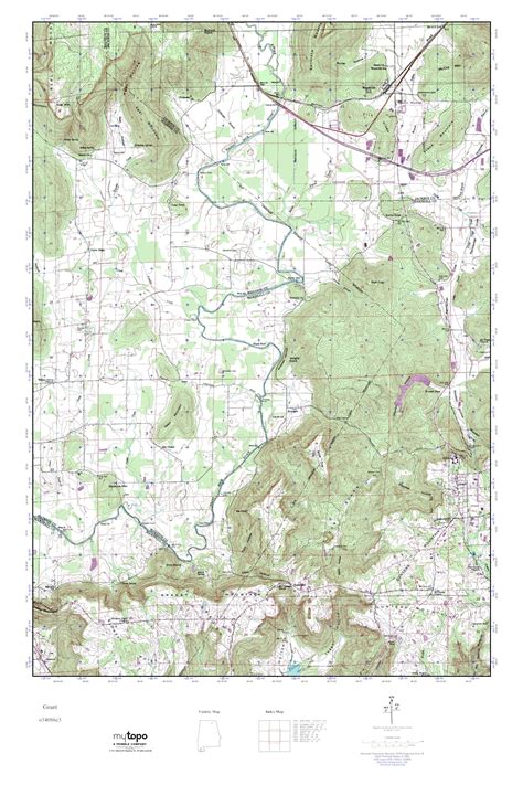 Mytopo Grant Alabama Usgs Quad Topo Map