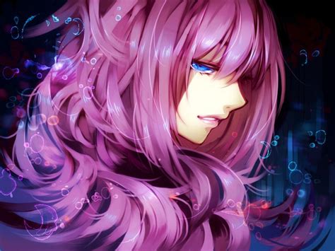 Women Blue Eyes Purple Fantasy Art Pink Hair Anime Girls Hd Wallpapers