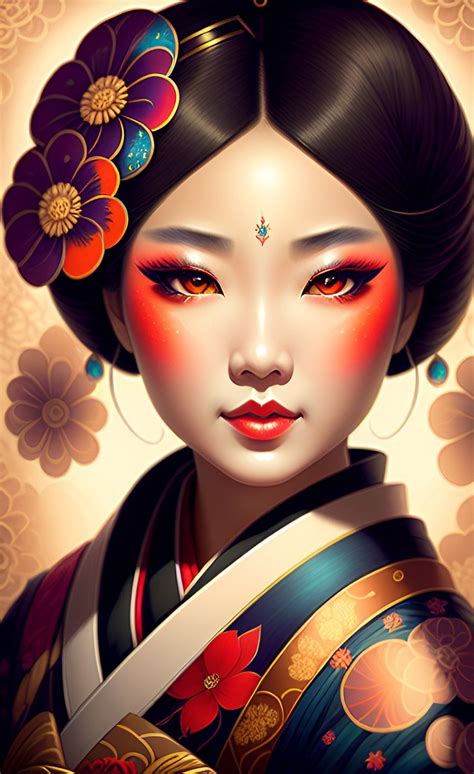 geisha artwork geisha japan face artwork japon illustration japanese sleeve japanese