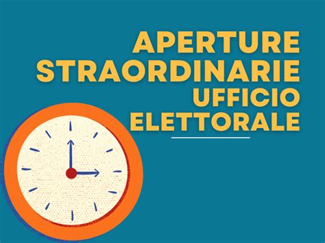 Elezioni Politiche Del Avviso Apertura Ufficio Elettorale