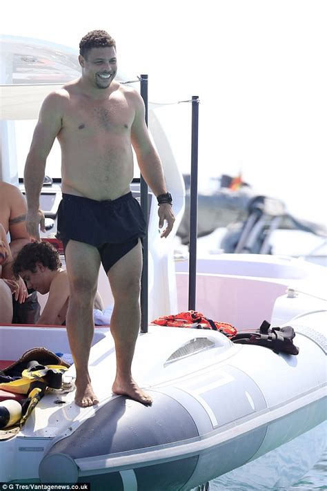 Ronaldo Tucks Into Some Crisps Whilst He Enjoys A Boozy Boat Trip In