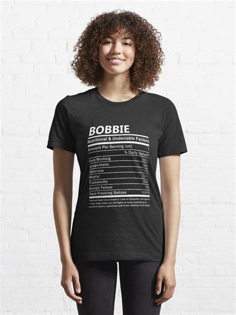 T Shirt Bobbie Name T Shirt Bobbie Nutritional And Undeniable