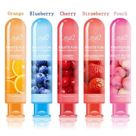 80ml Fruit Flavor Sex Lubricant For Sex Lube Water Souble Lubricante