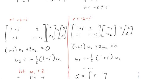 Differential Equations Systems With Complex Eigenvalues YouTube
