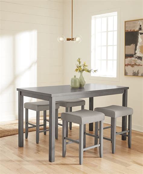 Macys Max Meadows Gathering Height 5 Pc Dining Set Table 4