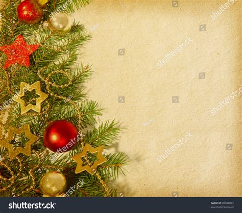Christmas Border Old Paper Stock Photo 90901013 Shutterstock