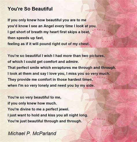 Your So Beautiful Poems